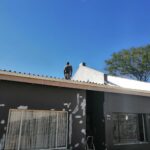 construction, renovation walls and ceilings outdoors