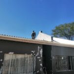 construction, renovation walls and ceilings outdoors