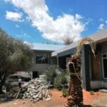 construction, renovation walls and ceilings outdoors