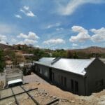 construction, renovation walls and ceilings outdoors