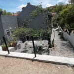 construction, renovation walls and ceilings outdoors