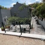 construction, renovation walls and ceilings outdoors