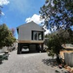 construction, renovation walls and ceilings outdoors