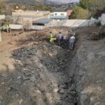 construction, renovation walls and ceilings outdoors