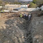 construction, renovation walls and ceilings outdoors