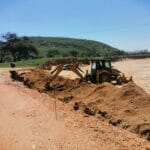 construction, renovation walls and ceilings outdoors