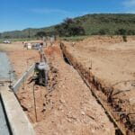 construction, renovation walls and ceilings outdoors