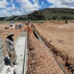 construction, renovation walls and ceilings outdoors