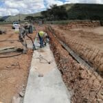 construction, renovation walls and ceilings outdoors