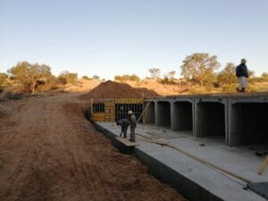 construction, renovation walls and ceilings outdoors