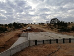 construction, renovation walls and ceilings outdoors