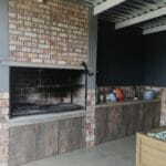 construction, renovation walls and ceilings outdoors