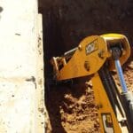 construction, renovation walls and ceilings outdoors