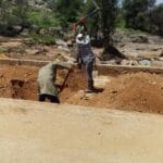 construction, renovation walls and ceilings outdoors