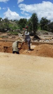 construction, renovation walls and ceilings outdoors