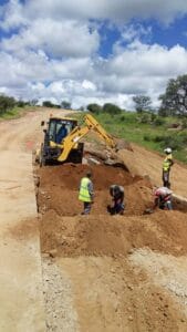 construction, renovation walls and ceilings outdoors