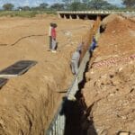 construction, renovation walls and ceilings outdoors