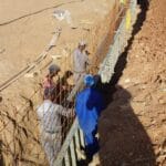 construction, renovation walls and ceilings outdoors