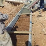 construction, renovation walls and ceilings outdoors