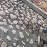 construction, renovation walls and ceilings outdoors