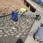 construction, renovation walls and ceilings outdoors