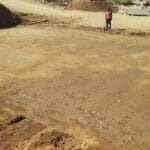 construction, renovation walls and ceilings outdoors