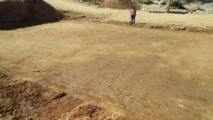 construction, renovation walls and ceilings outdoors