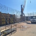 construction, renovation walls and ceilings outdoors