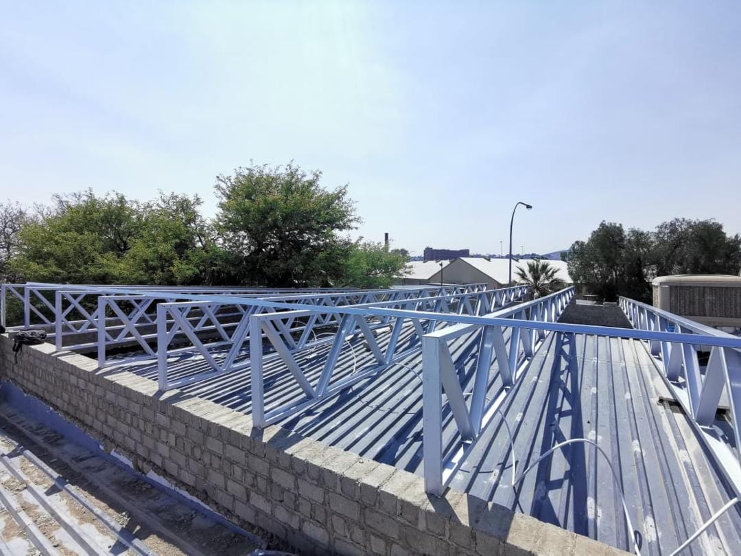 construction, renovation walls and ceilings outdoors