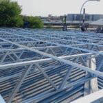 construction, renovation walls and ceilings outdoors