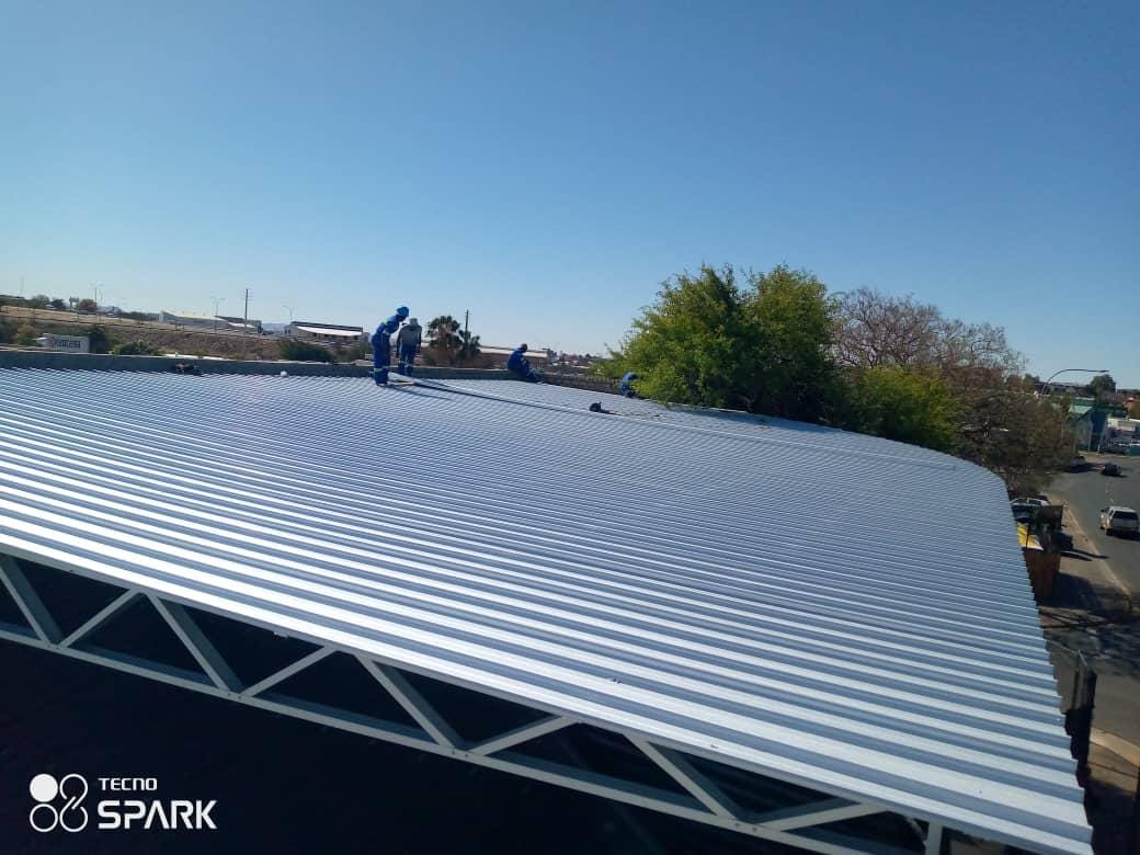 construction, renovation walls and ceilings outdoors