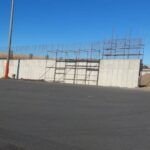 construction, renovation walls and ceilings outdoors