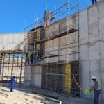 construction, renovation walls and ceilings outdoors