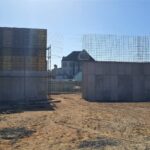 construction, renovation walls and ceilings outdoors