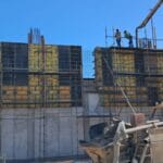 construction, renovation walls and ceilings outdoors