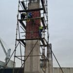 construction, renovation walls and ceilings outdoors