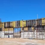 construction, renovation walls and ceilings outdoors