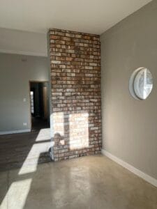 construction, renovation walls and ceilings outdoors