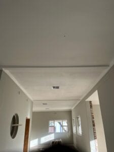 construction, renovation walls and ceilings outdoors