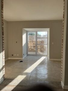 construction, renovation walls and ceilings outdoors