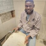 construction, renovation walls and ceilings outdoors