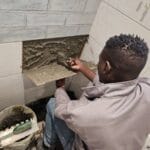 construction, renovation walls and ceilings outdoors