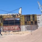 construction, renovation walls and ceilings outdoors