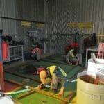 construction, renovation walls and ceilings outdoors