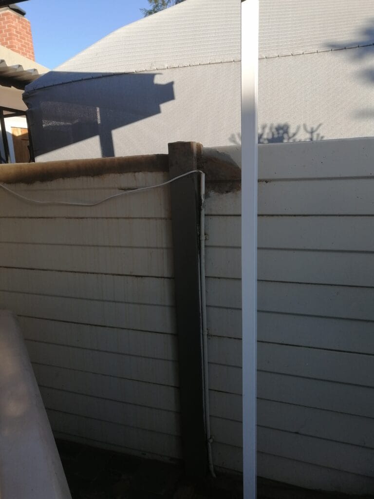 construction, renovation walls and ceilings outdoors