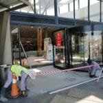 construction, renovation walls and ceilings outdoors