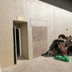 construction, renovation walls and ceilings outdoors