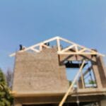 construction, renovation walls and ceilings outdoors