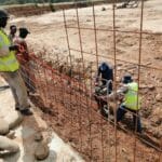 construction, renovation walls and ceilings outdoors