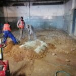 construction, renovation walls and ceilings outdoors